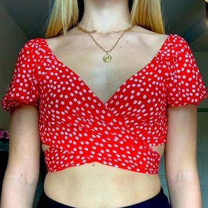 SHEIN WRAP TOP